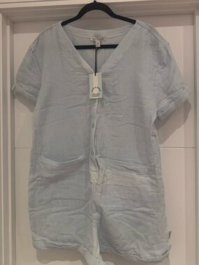 Lake & Dawn Baby Blue Romper new with tags